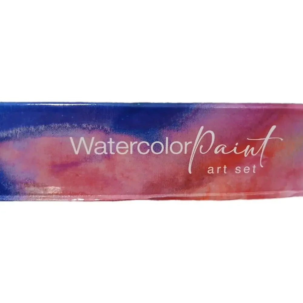 17 Pc WATERCOLOR Tubes Paint Set‎ w 4 Taklon Paint Brushes + Art Palette Value